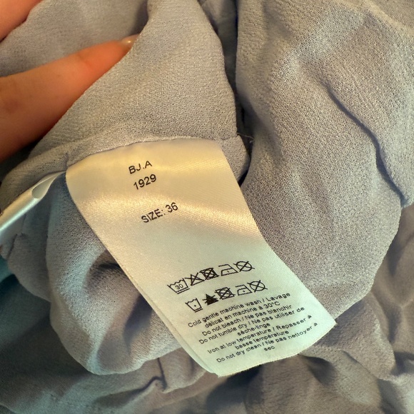 GANNI Blue Floral Mini Skirt Size 36 (US 4) - Picture 5 of 5